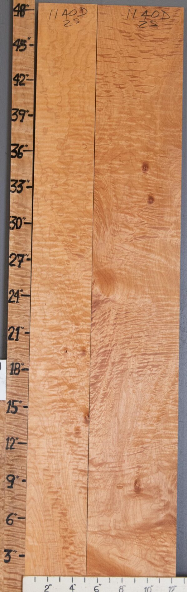 5A Quilted Maple 2 Board Set 11" X 48" X 4/4" (NWT-1139D) - Image 2