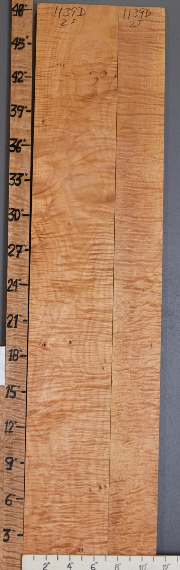 5A Quilted Maple 2 Board Set 11" X 48" X 4/4" (NWT-1139D)