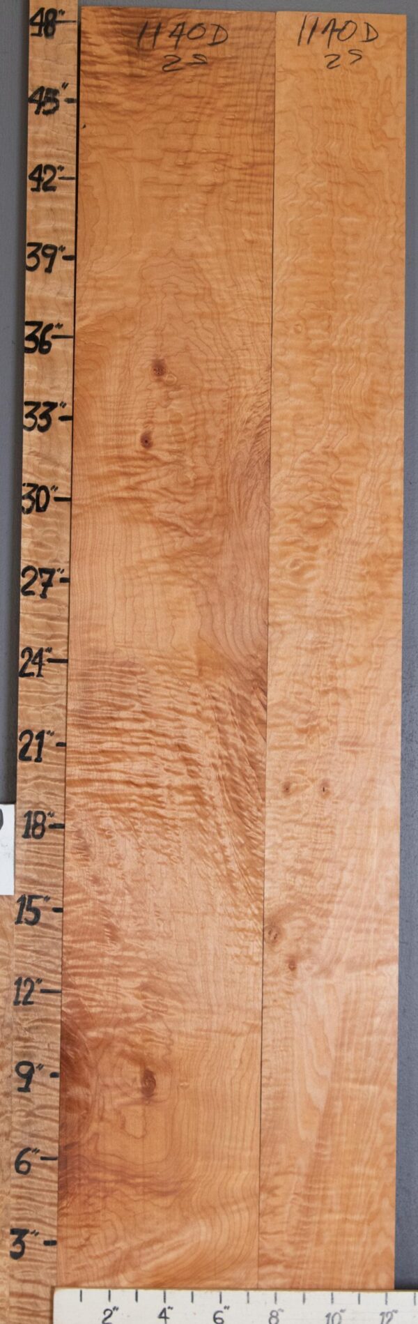 5A Quilted Maple 2 Board Set 12"1/4 X 48" X 4/4" (NWT-1140D) - Image 2