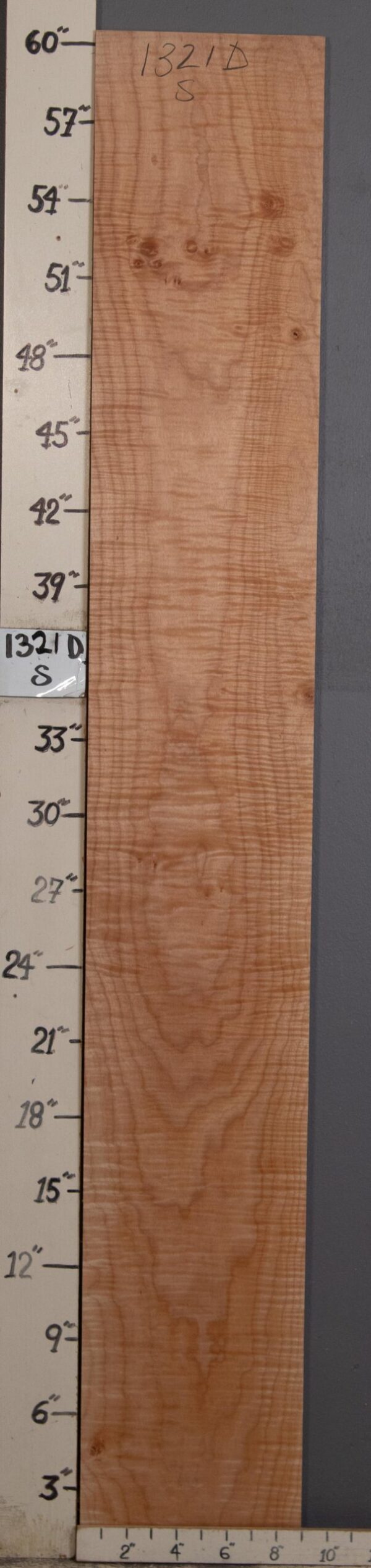 Musical Curly Maple Lumber 9" X 60" X 3/4" (NWT-1321D) - Image 2