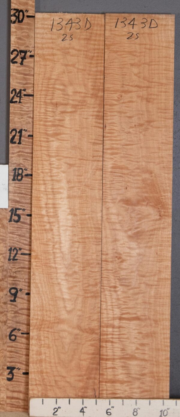 Musical Quilted Maple 2 Board Set Lumber 10"1/2 X 30" X 3/4" (NWT-1343D)