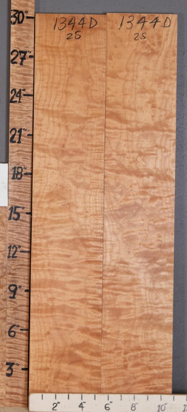 Musical Quilted Maple 2 Board Set Lumber 11" X 30" X 3/4" (NWT-1344D)