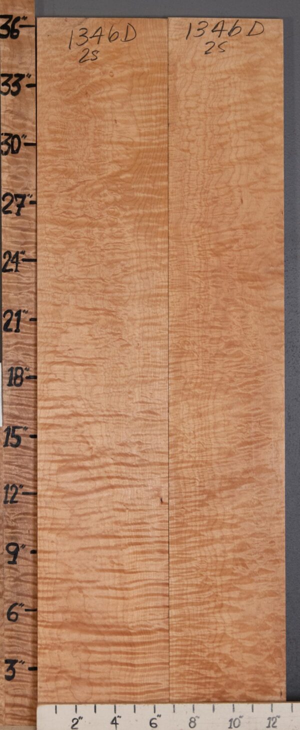 Musical Curly Maple 2 Board Set Lumber 12"3/4 X 36" X 3/4" (NWT-1346D) - Image 2