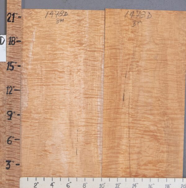 Musical Microlumber Quilted Maple 2 Board Set Lumber 20"1/4 X 22" X 1/4" (NWT-1478D) - Image 2