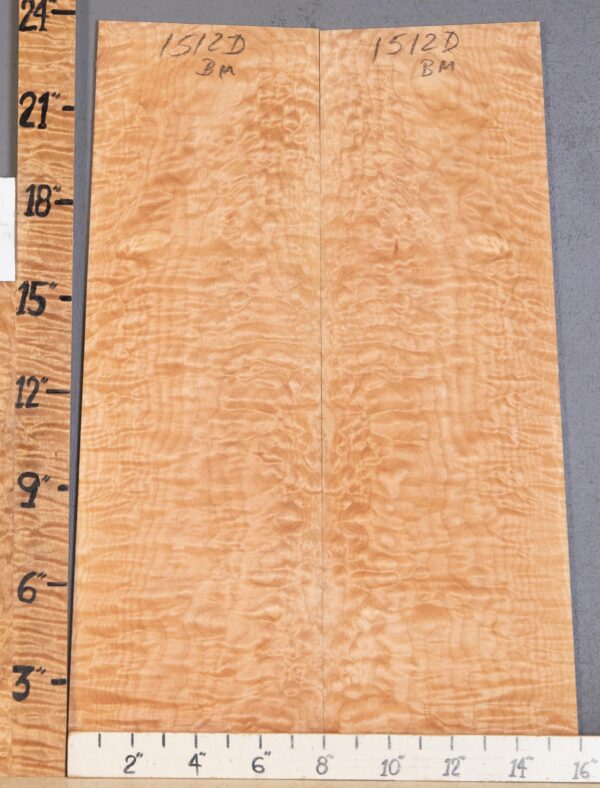 Musical Microlumber Quilted Maple Bookmatch Lumber 14" X 23" X 1/4" (NWT-1512D) - Image 2