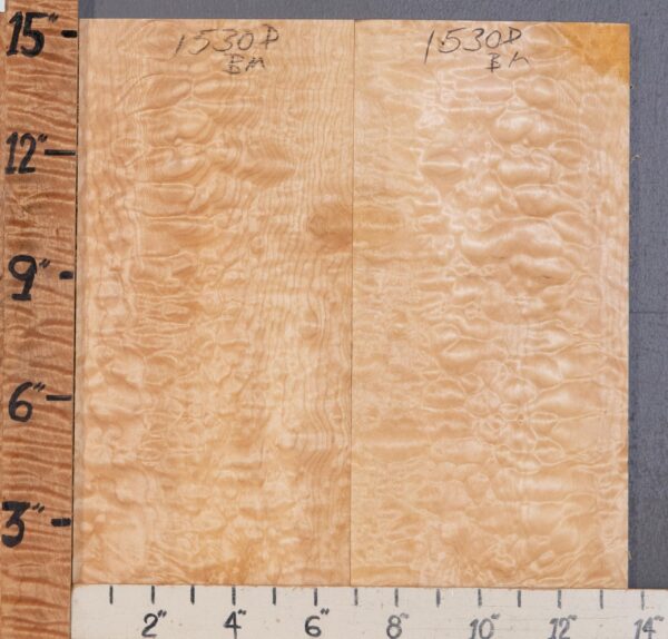 Musical Microlumber Quilted Maple Bookmatch Lumber 13"1/2 X 15" X 1/4" (NWT-1530D) - Image 2