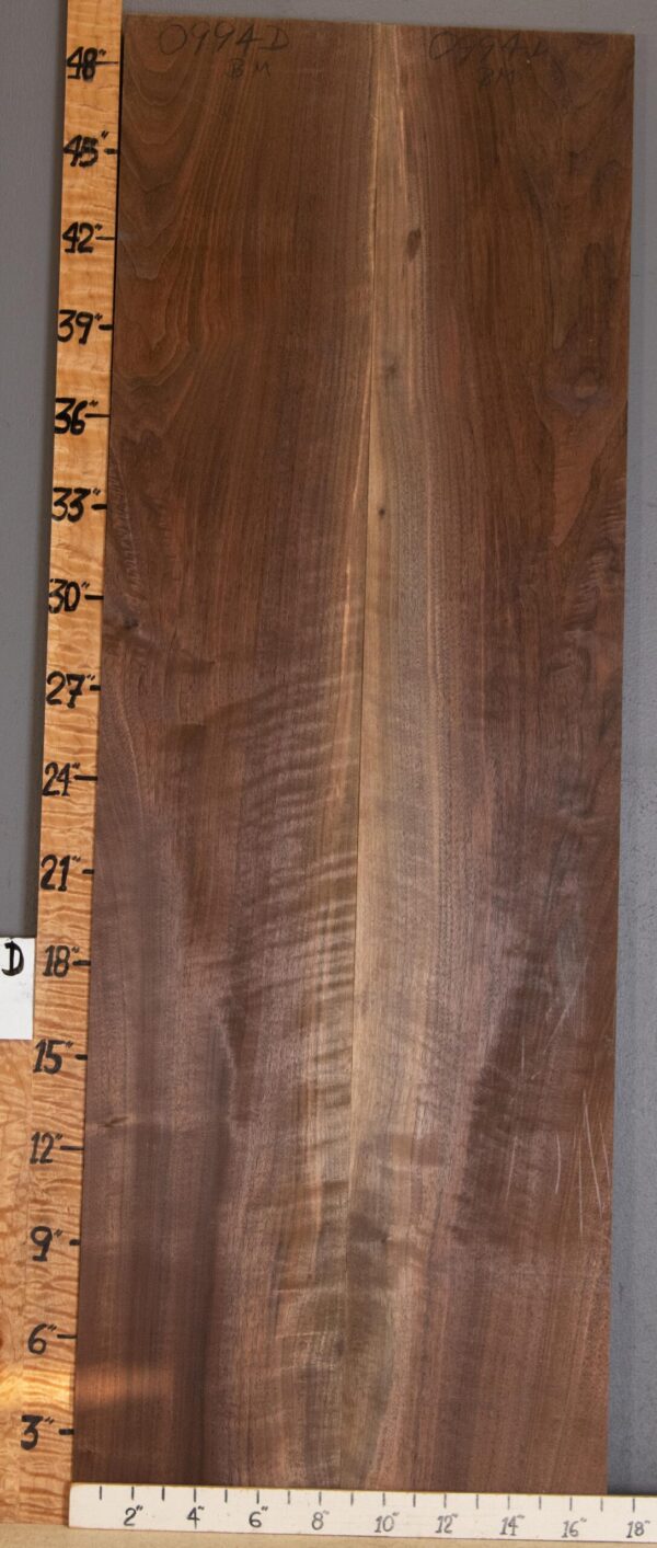 5A Marbled Claro Walnut Bookmatch 17" X 49" X 4/4" (NWT-0994D) - Image 2