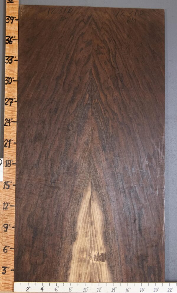 5A Marbled Claro Walnut Bookmatch Lumber 21"1/2 X 41" X 4/4" (NWT-1231D)