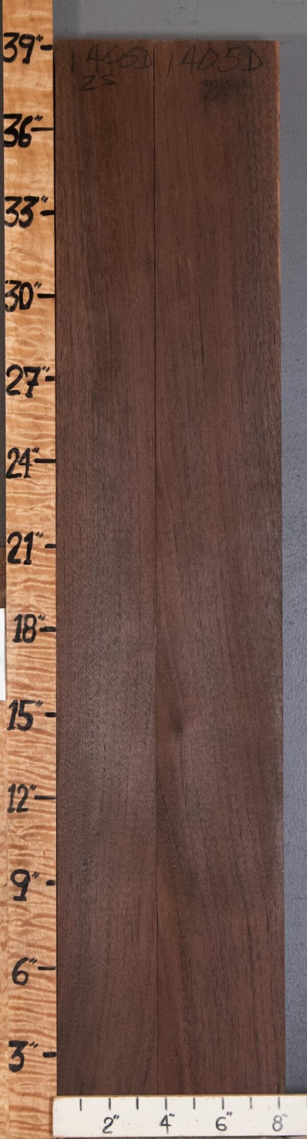 5A Marbled Claro Walnut 2 Board Set Lumber 8" X 39" X 1"3/4 (NWT-1405D) - Image 2