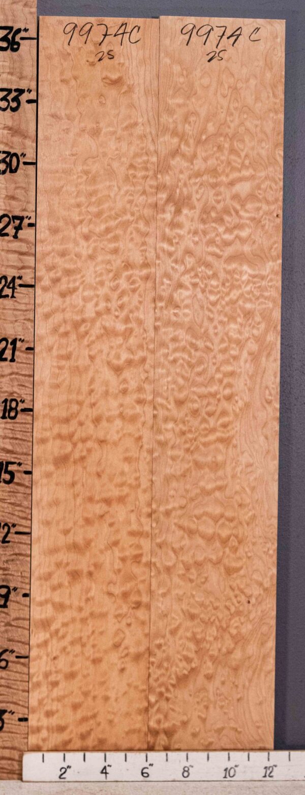 Musical Quilted Maple 2 Board Set 12" X 37" X 4/4" (NWT-9974C) - Image 2