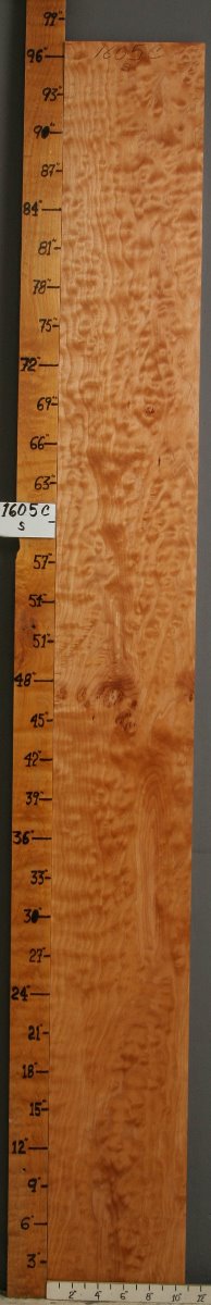 5A Quilted Maple Lumber 10"3/4 X 97" X 6/4 (NWT-1605C)