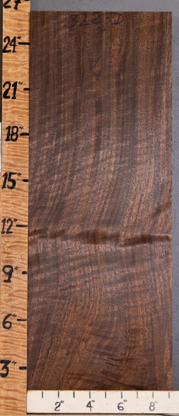 5A Block Curly Marbled Claro Walnut Lumber 9"1/4 X 26" X 1"3/4 (NWT-3223D)