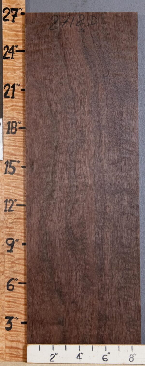 5A Block Curly Claro Walnut Lumber 8"3/4 X 26" X 1"1/2 (NWT-2712D)