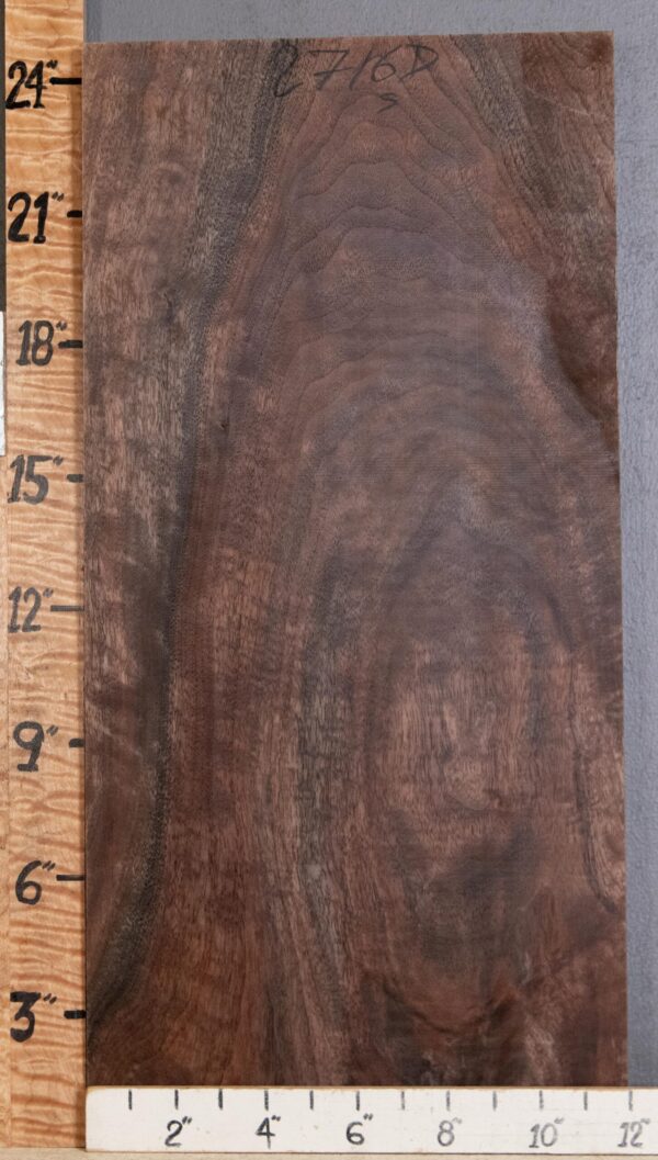 5A Block Marbled Claro Walnut Lumber 12" X 24" X 1"3/4 (NWT-2716D)