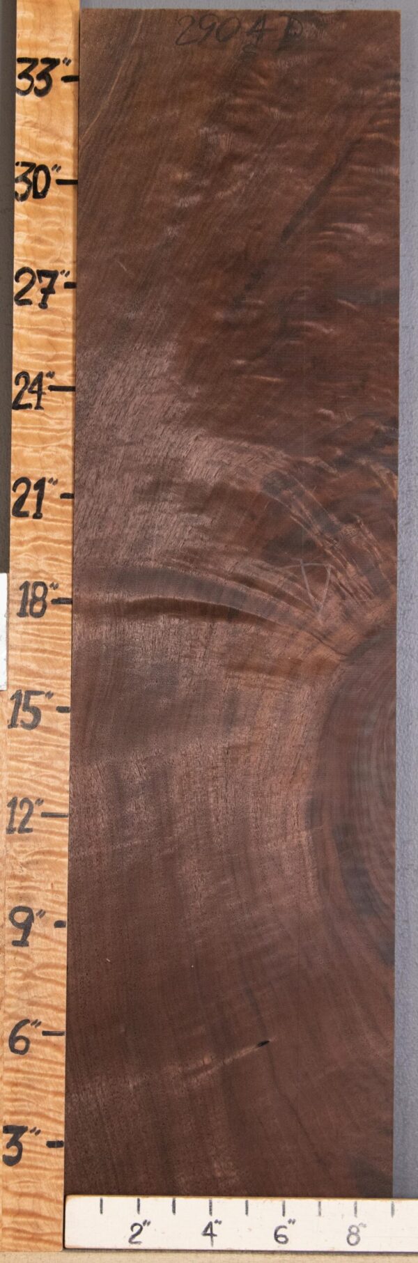 5A Block Marbled Claro Walnut Lumber 9" X 34" X 1"1/2 (NWT-2904D) - Image 2