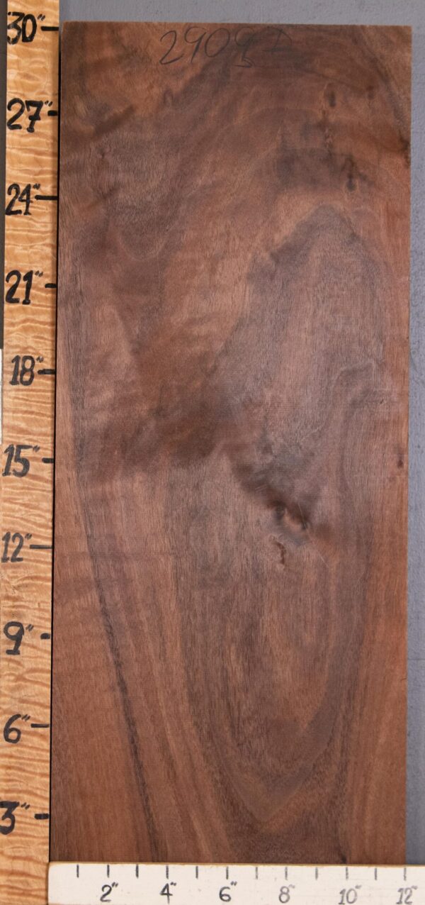 5A Block Marbled Claro Walnut Lumber 12" X 30" X 1"3/4 (NWT-2909D)