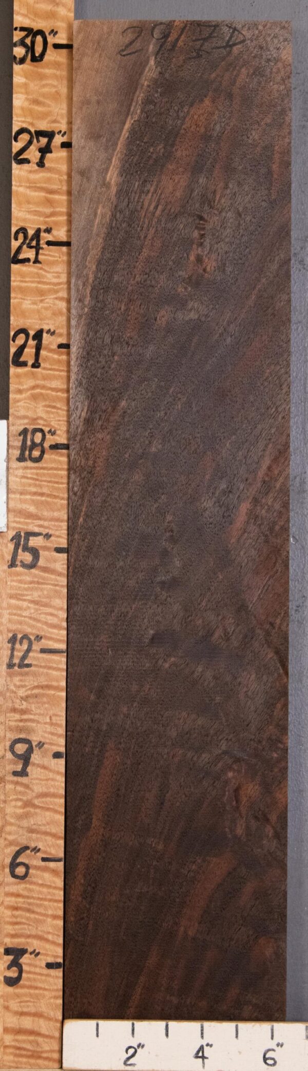 5A Block Marbled Claro Walnut Lumber 6"3/8 X 30" X 1"3/4 (NWT-2917D) - Image 2