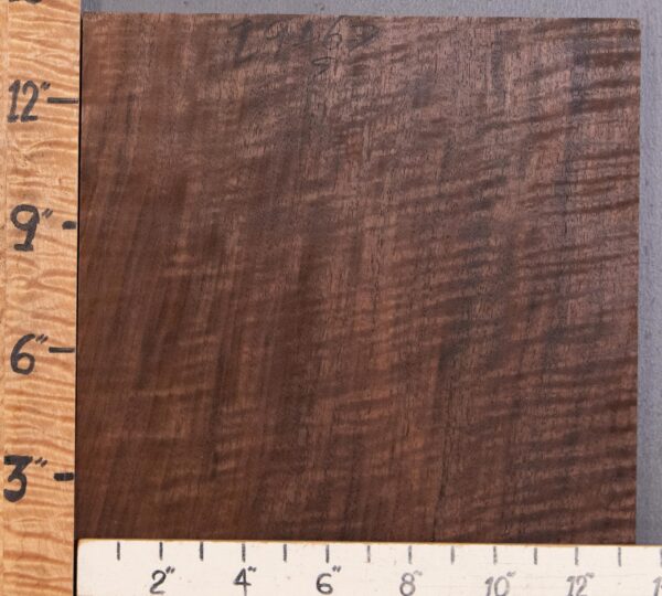 5A Block Curly Marbled Claro Walnut Vertical Grain Lumber 13"1/2 X 14" X 1"1/4 (NWT-2946D) - Image 2