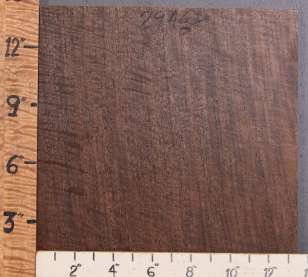 5A Block Curly Marbled Claro Walnut Vertical Grain Lumber 13"1/2 X 14" X 1"1/4 (NWT-2946D)