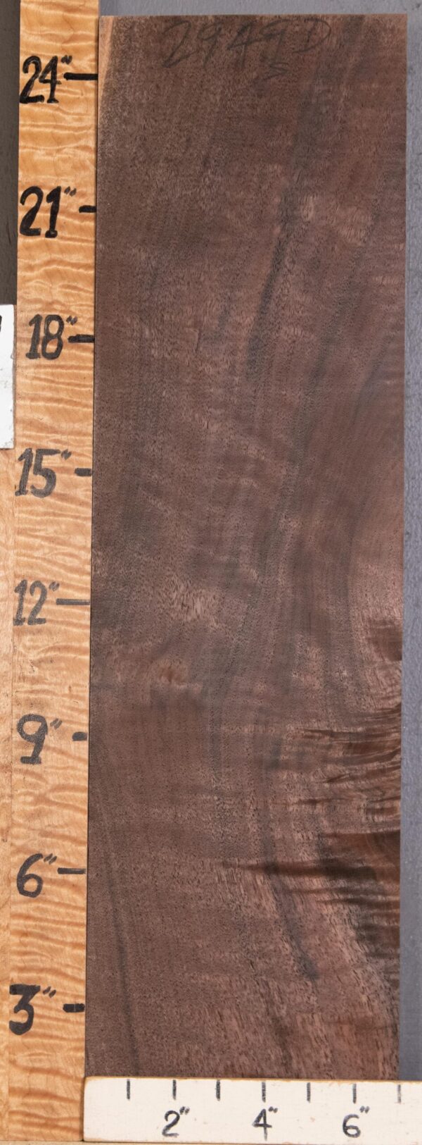 5A Block Marbled Claro Walnut Lumber 7" X 25" X 1"3/4 (NWT-2949D)