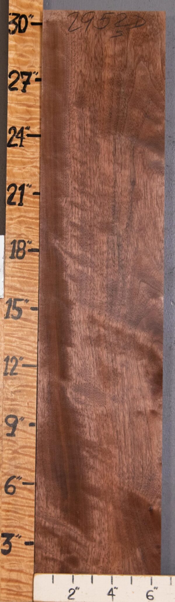 5A Block Marbled Claro Walnut Lumber 6"1/2 X 30" X 1"5/8 (NWT-2952D) - Image 2