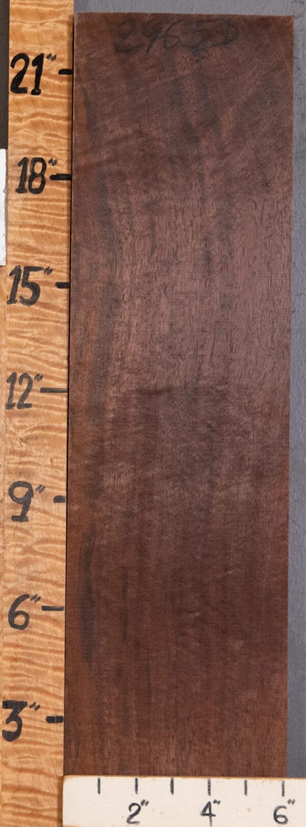 5A Block Marbled Claro Walnut Lumber 6" X 22" X 1"3/4 (NWT-2965D)