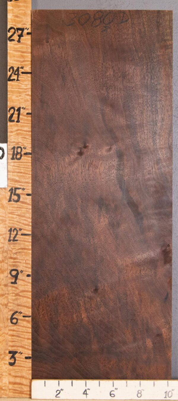 5A Block Marbled Claro Walnut Lumber 10"1/2 X 28" X 1"3/4 (NWT-3080D)