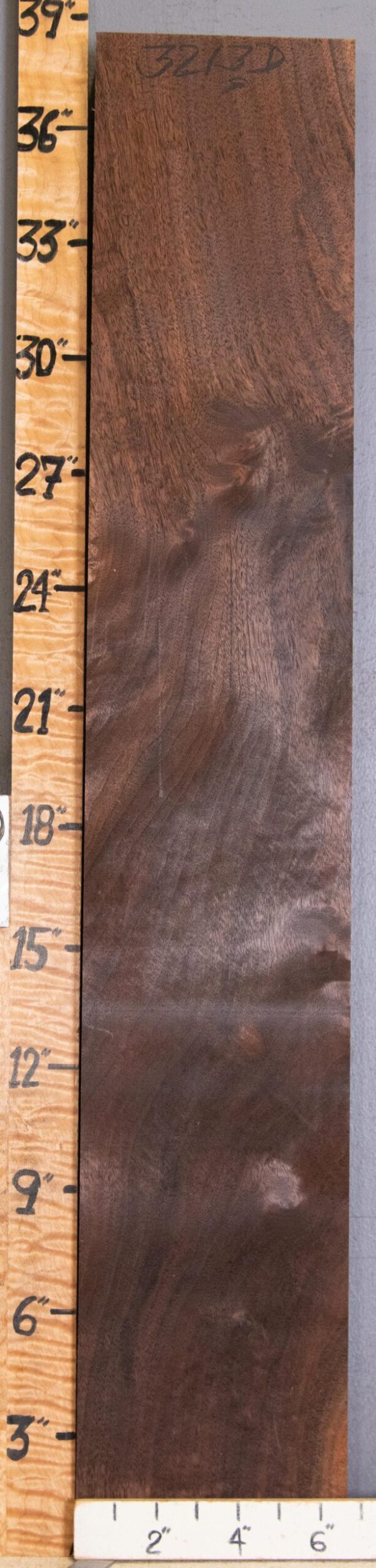 5A Marbled Claro Walnut Lumber 6"5/8 X 38" X 1"5/8 (NWT-3213D)