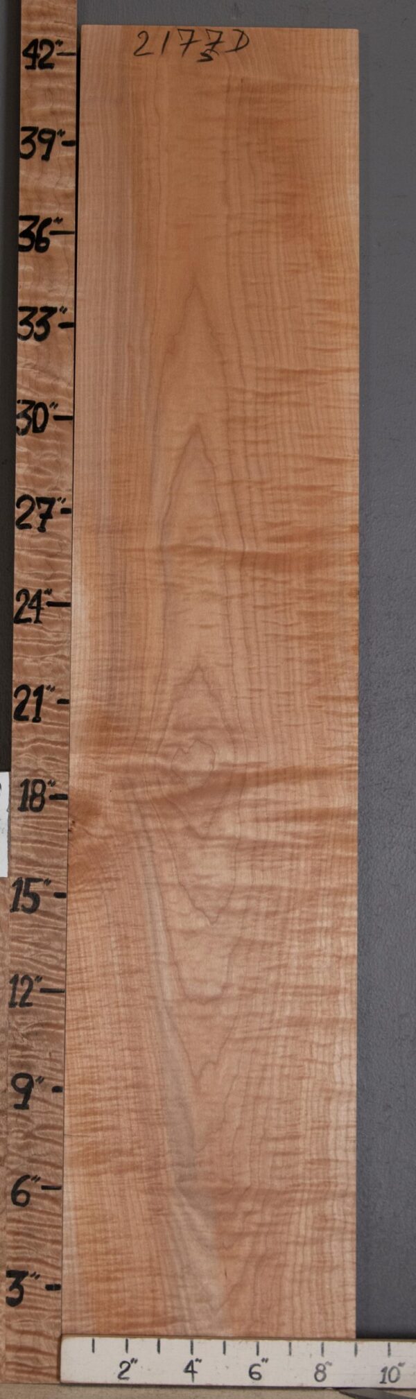 5A Curly Maple Lumber 9" X 42" X 1"1/8 (NWT-2177D) - Image 2