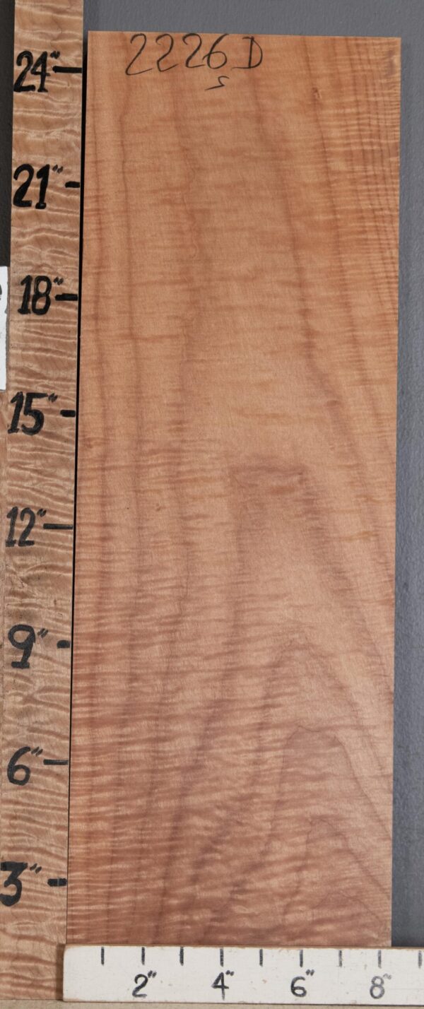 Musical Billet Curly Maple Lumber 8"1/4 X 25" X 1"1/4 (NWT-2226D)