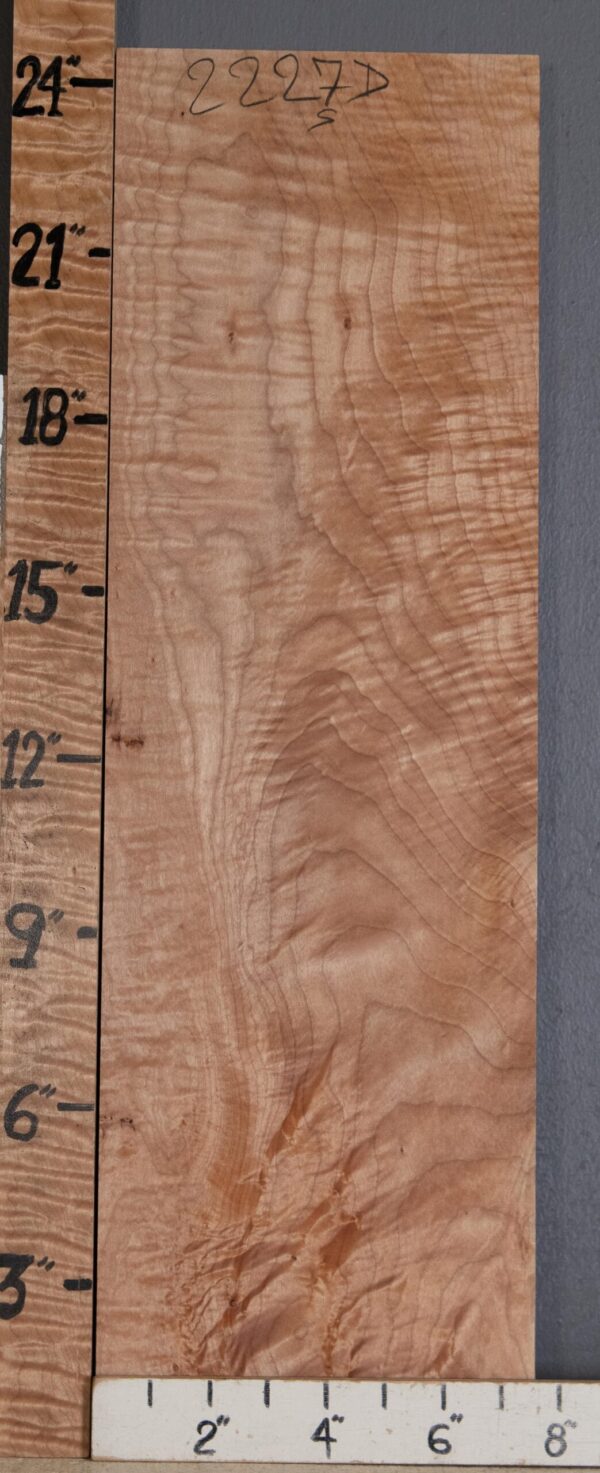 Musical Billet Curly Maple Lumber 7"1/2 X 24" X 1"1/8 (NWT-2227D) - Image 2