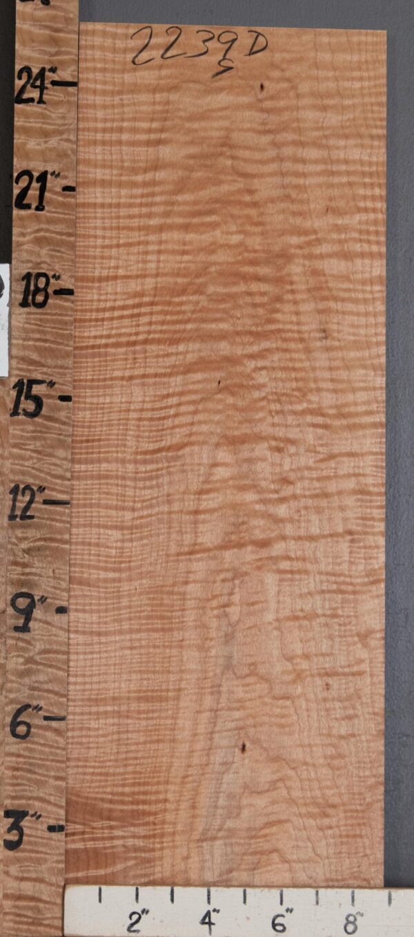 Musical Billet Curly Maple Lumber 8"7/8 X 25" X 1"1/8 (NWT-2239D) - Image 2