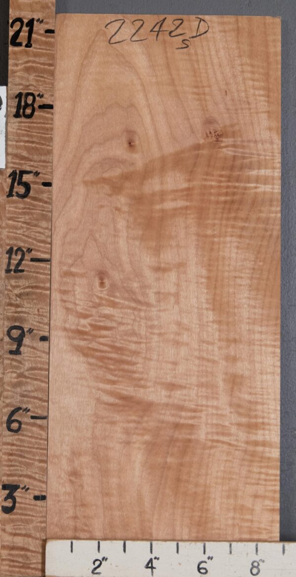 Musical Billet Curly Maple Lumber 8"3/4 X 21" X 1"1/4 (NWT-2242D) - Image 2