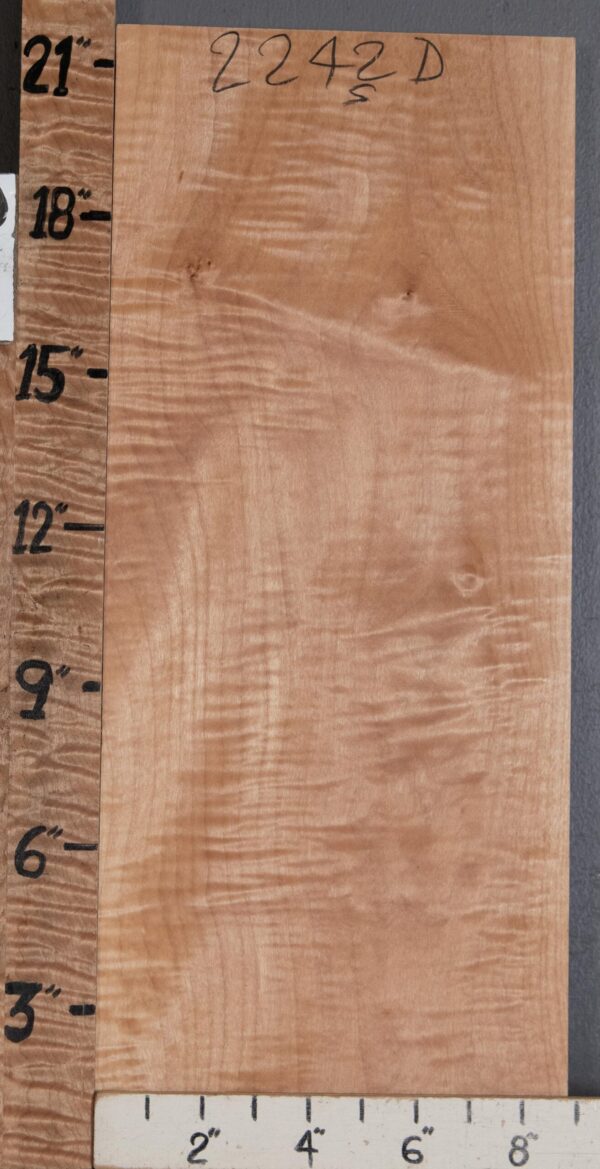 Musical Billet Curly Maple Lumber 8"3/4 X 21" X 1"1/4 (NWT-2242D)