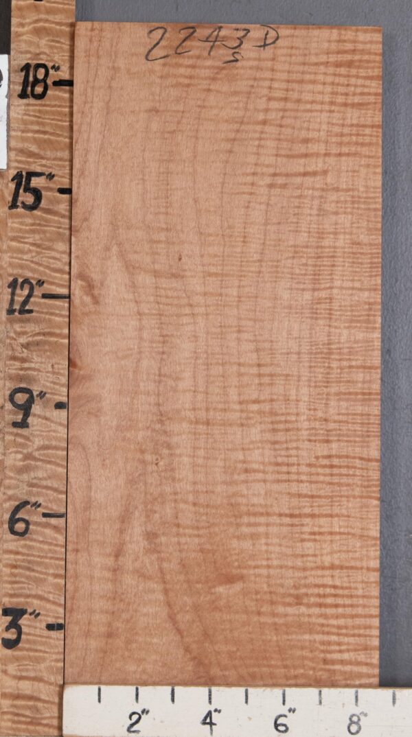 Musical Billet Curly Maple Lumber 8"1/2 X 19" X 1"1/4 (NWT-2243D) - Image 2