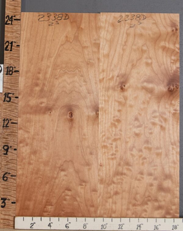 5A Quilted Maple 2 Board Set Lumber 18"1/2 X 25" X 4/4" (NWT-2338D) - Image 2