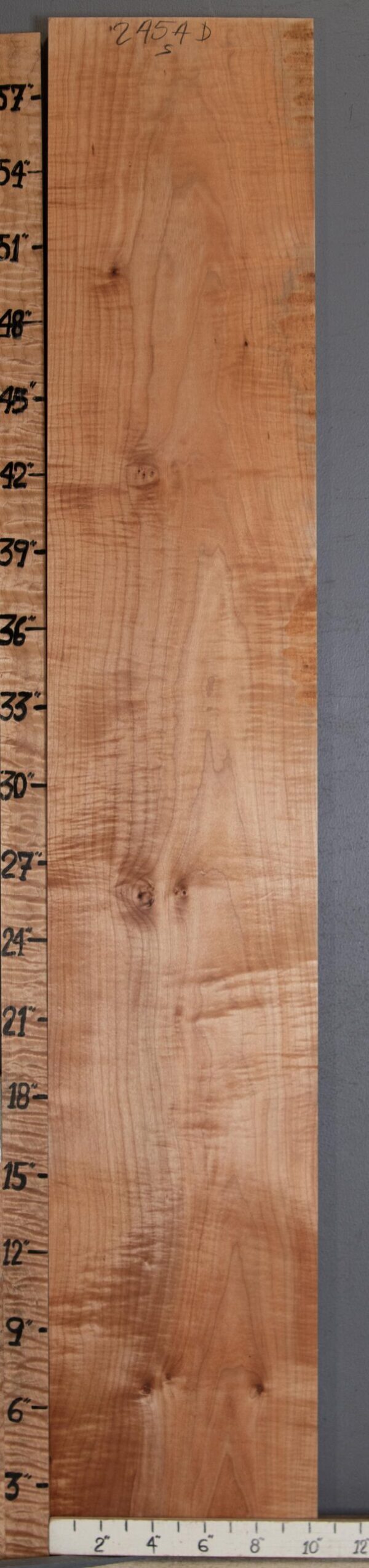 5A Curly Maple Lumber 10"1/4 X 59" X 6/4" (NWT-2454D) - Image 2