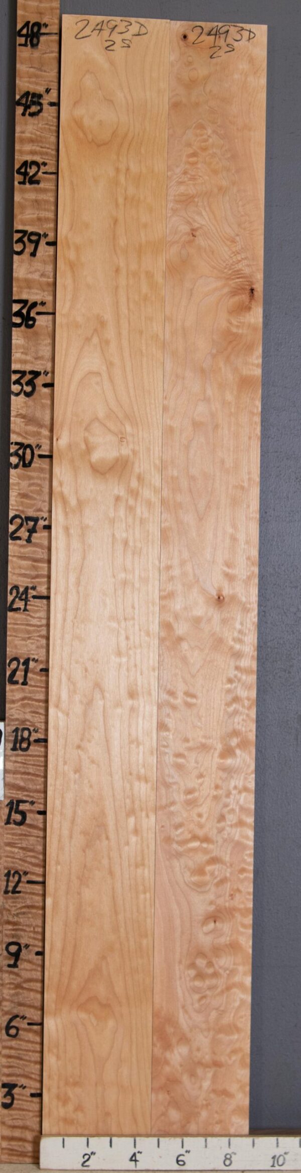 5A Quilted Maple 2 Board Set Lumber 8"3/4 X 48" X 5/4" (NWT-2493D) - Image 2