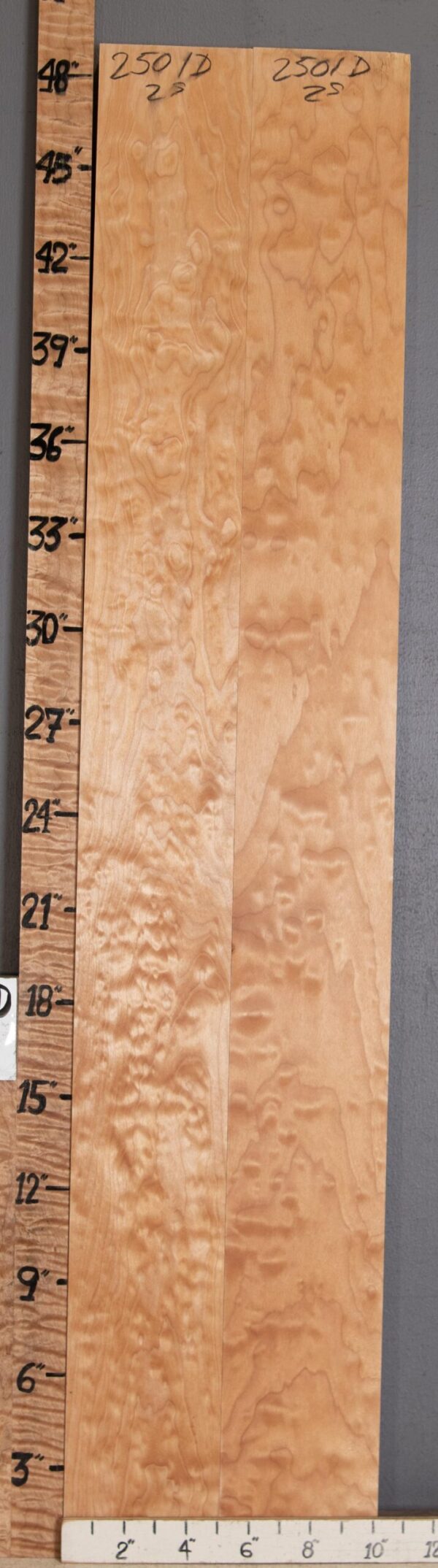 5A Quilted Maple 2 Board Set Lumber 10" X 48" X 5/4" (NWT-2501D)