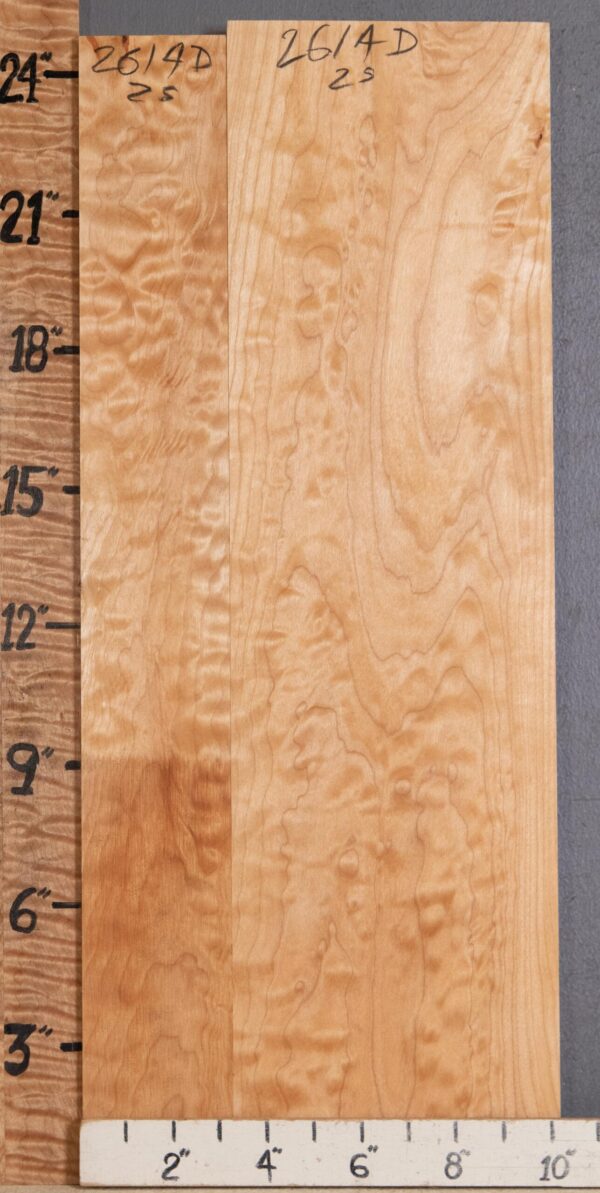 5A Quilted Maple 2 Board Set Lumber 10"1/8 X 24" X 5/4" (NWT-2614D) - Image 2