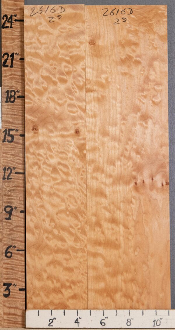 5A Quilted Maple 2 Board Set Lumber 11" X 24" X 5/4" (NWT-2616D)