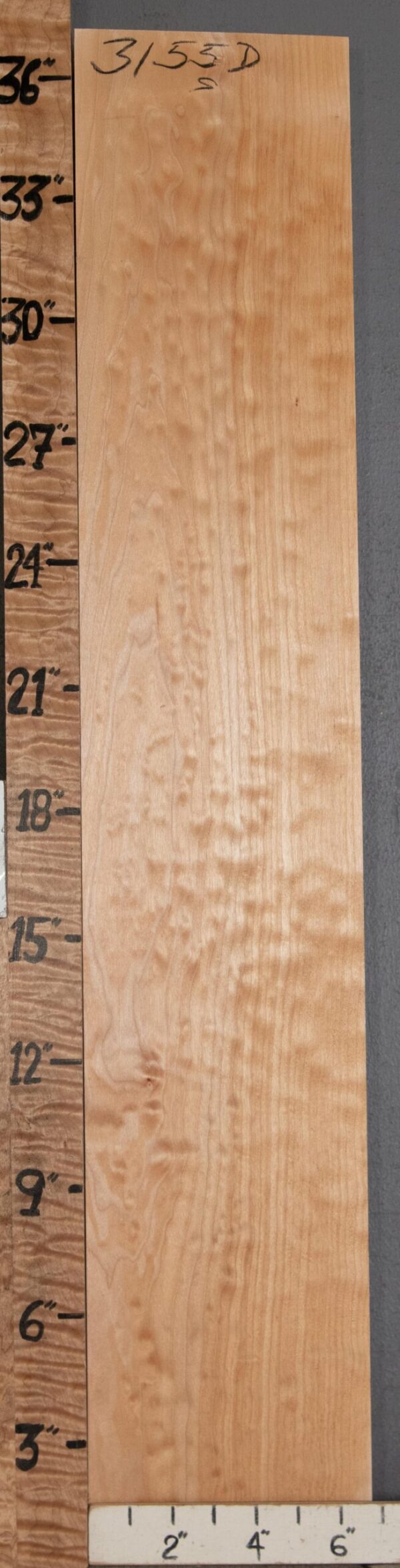 5A Quilted Maple Lumber 6"3/4 X 37" X 1"3/4 (NWT-3155D) - Image 2