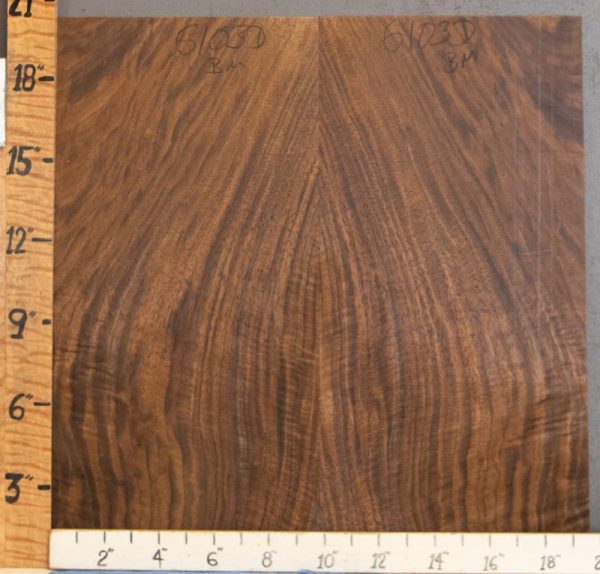 5A Microlumber Curly Marbled Claro Walnut