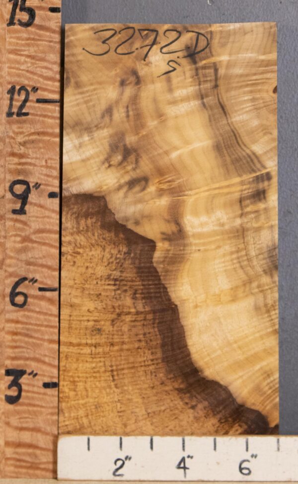 5A Block Burl Curly Myrtlewood Lumber 6"3/4 X 14" X 2"1/8 (NWT-3272D) - Image 2