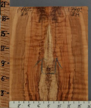 5A Spalted Curly Maple Bookmatch 15"3/4 X 20" X 1/2 (NWT-1796C)
