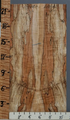5A Spalted Curly Maple Bookmatch 11" X 22" X 1/2 (NWT-1884C)
