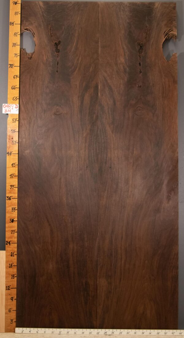 4A Crotch Marbled Claro Walnut Bookmatch 43"1/4 X 91" X 5/4" (NWT-0490D)