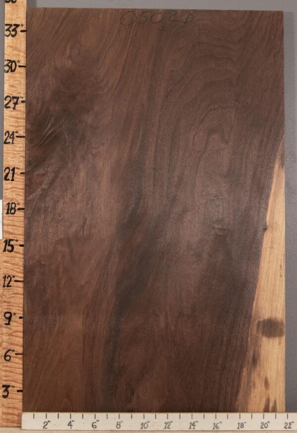 5A Marbled Claro Walnut 21"3/4 X 35" X 5/4" (NWT-0502D)