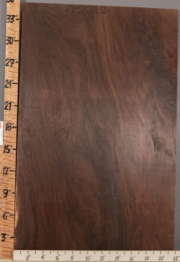 5A Marbled Claro Walnut 21"3/4 X 35" X 5/4" (NWT-0502D) - Image 2