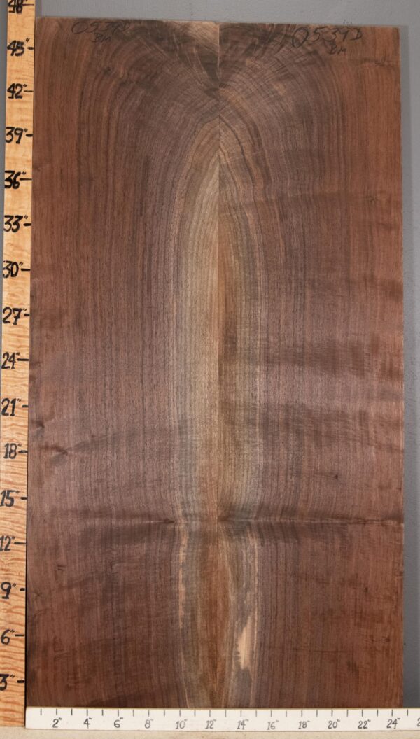 5A Marbled Claro Walnut Bookmatch 24"3/4 X 47" X 4/4" (NWT-0539D) - Image 2